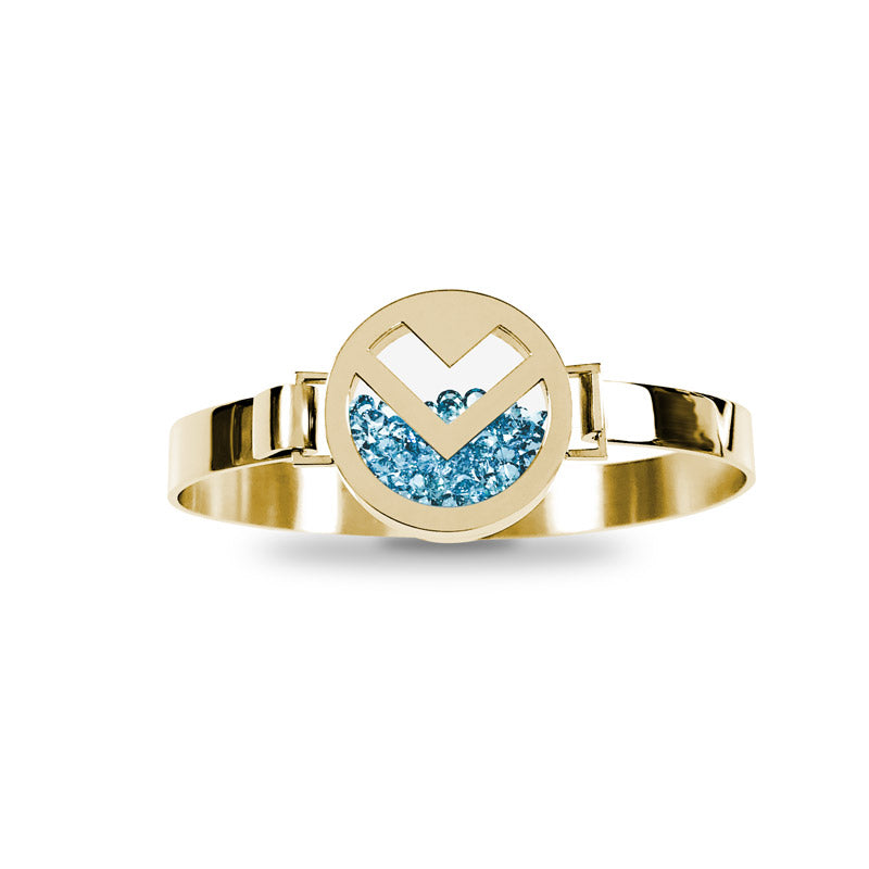 Shaker armband - Mars, Guld