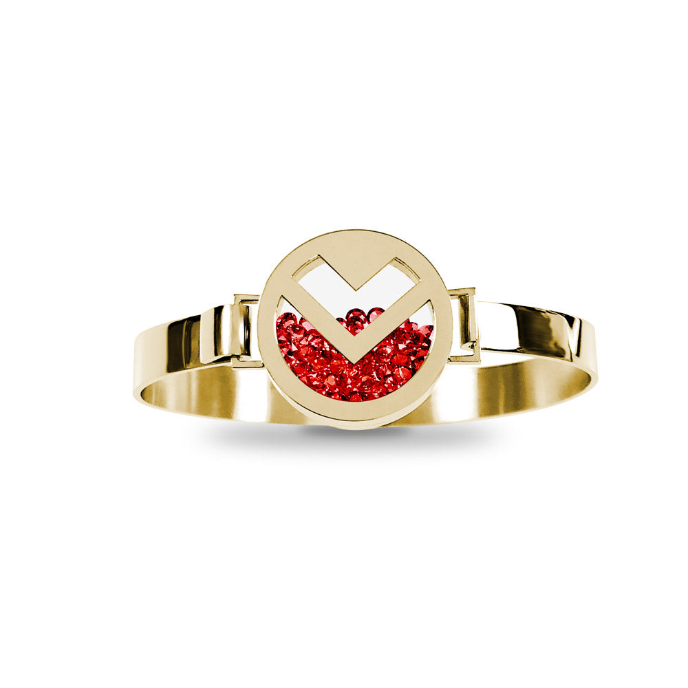 Shaker armband - Januari, Guld