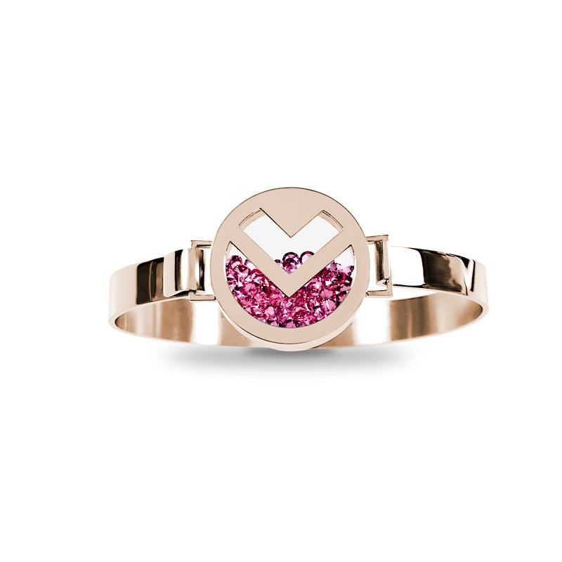 Shaker armband - Juli, Roséguld