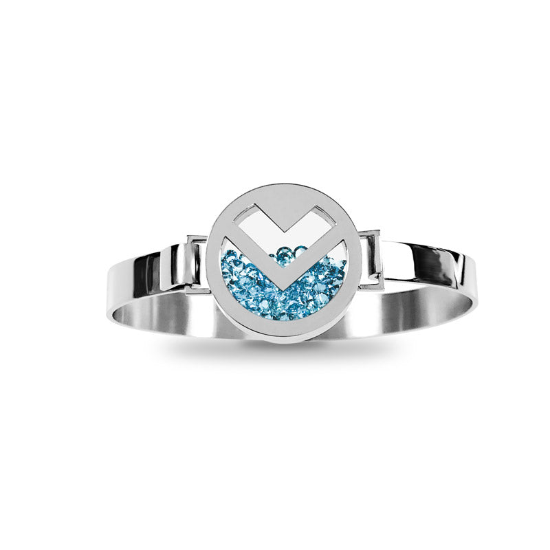 Shaker armband - Mars, Silver