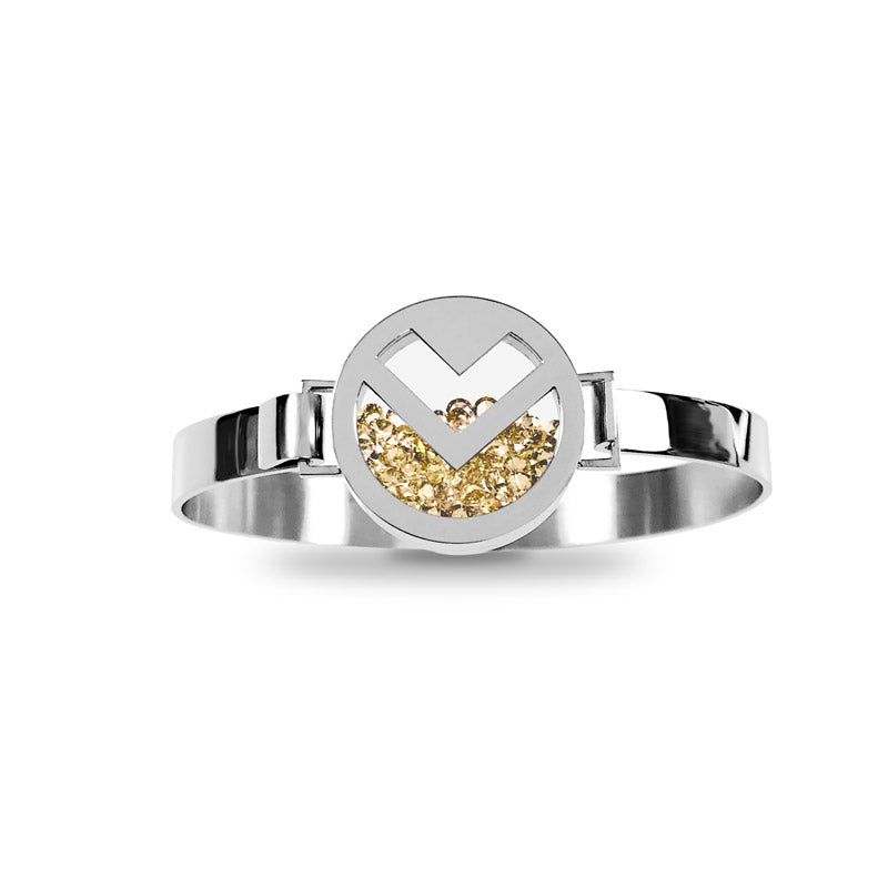 Shaker armband - November, Silver