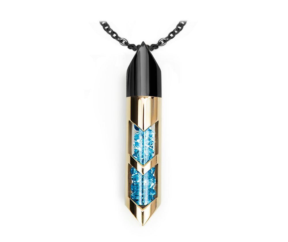 Shaker halsband - Mars, Svart/Guld