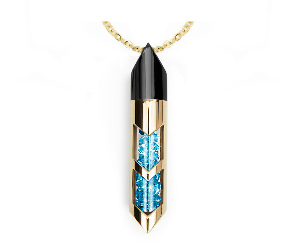 Shaker halsband - Mars, Guld/Svart/Guld