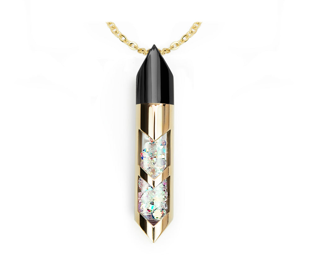 Shaker halsband - Juni, Guld/Svart/Guld