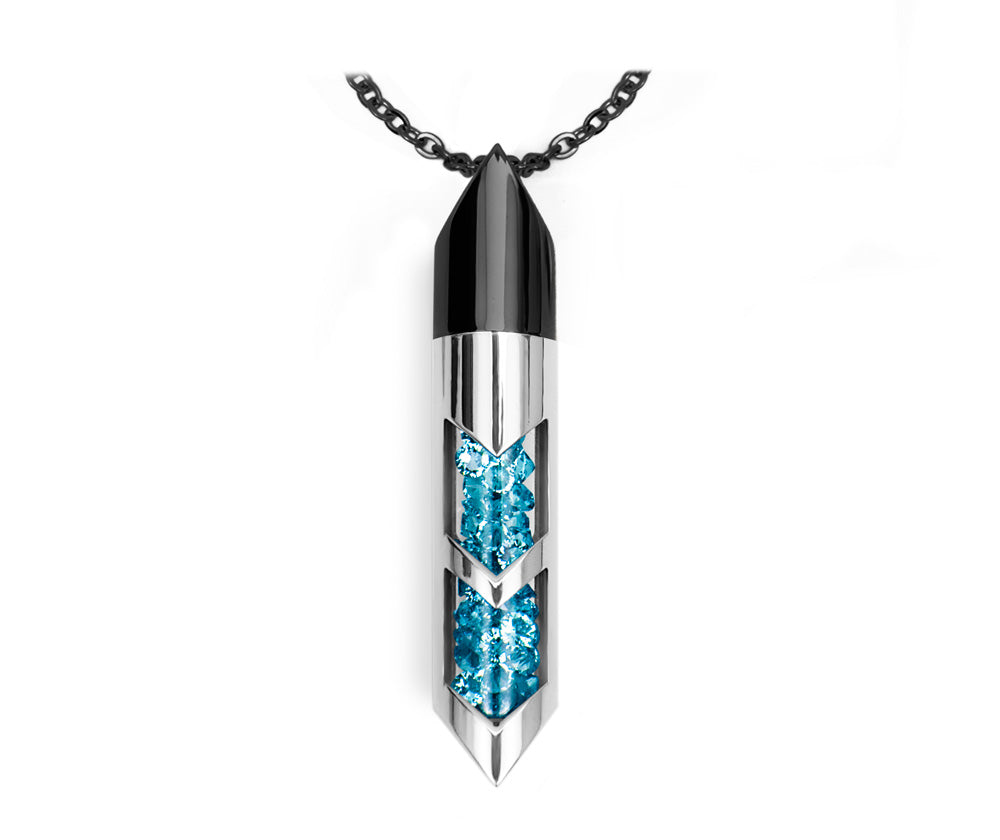 Shaker halsband - Mars, Svart/Silver