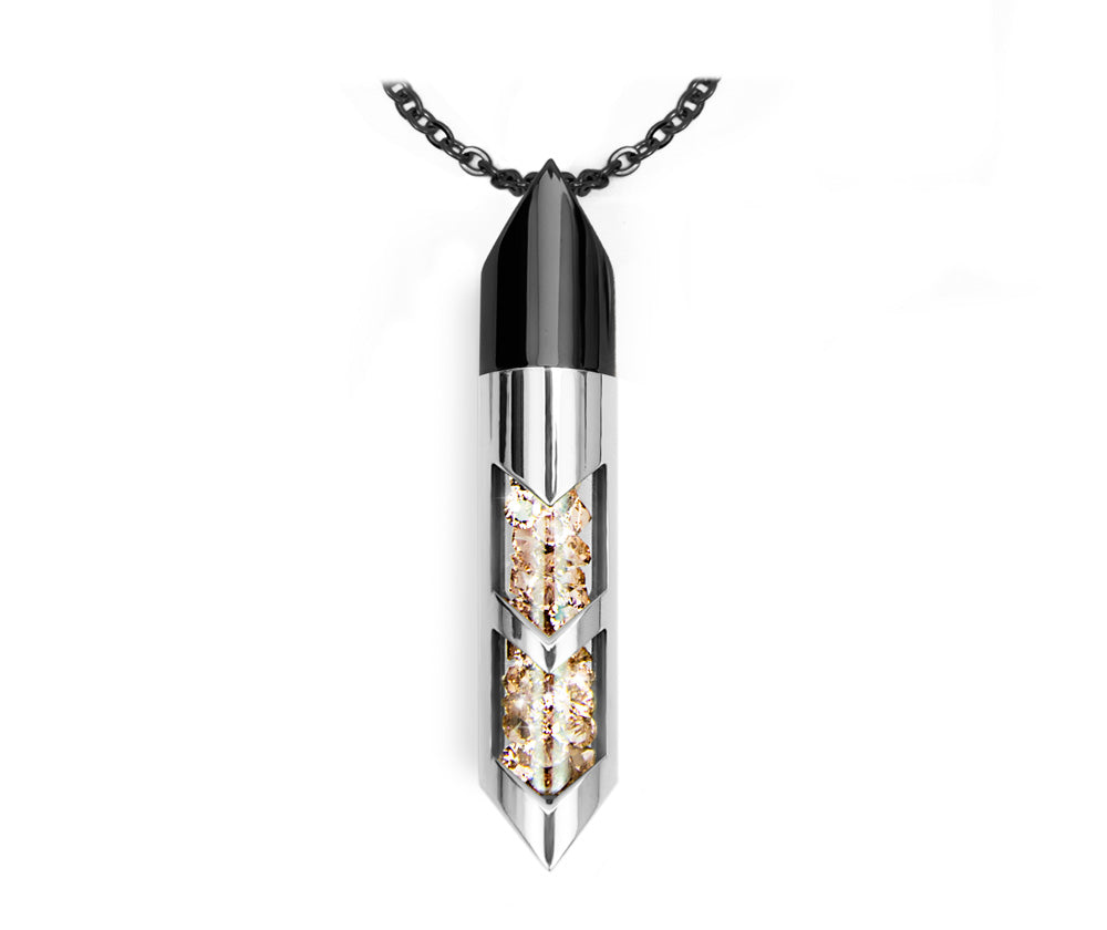 Shaker halsband - November, Svart/Silver