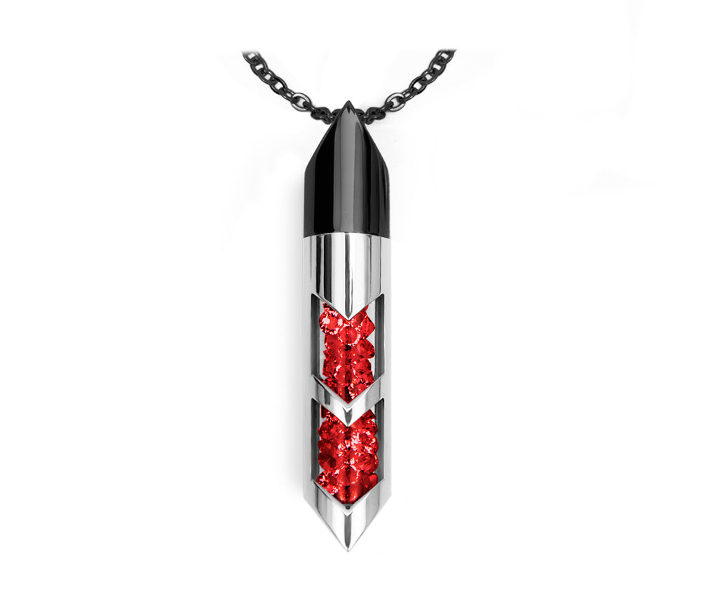 Shaker halsband - Januari, Svart/Silver