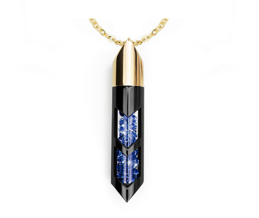 Shaker halsband - September, Guld/Svart