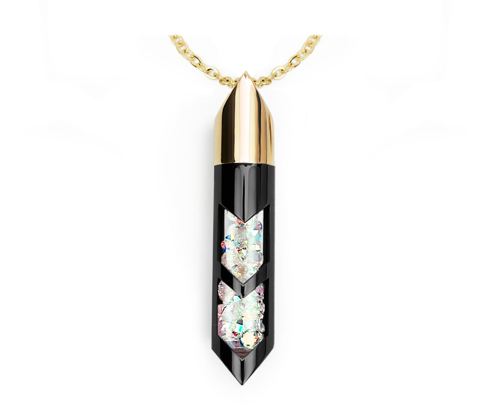 Shaker halsband - Juni, Guld/Svart