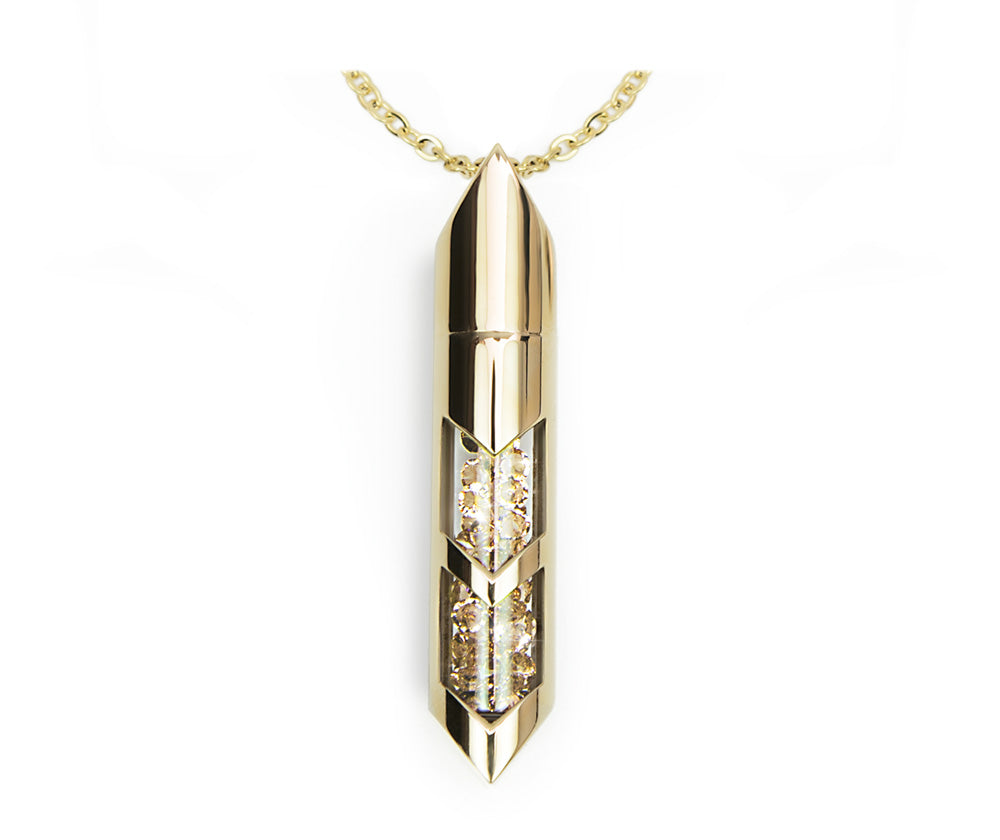 Shaker halsband - November, Guld