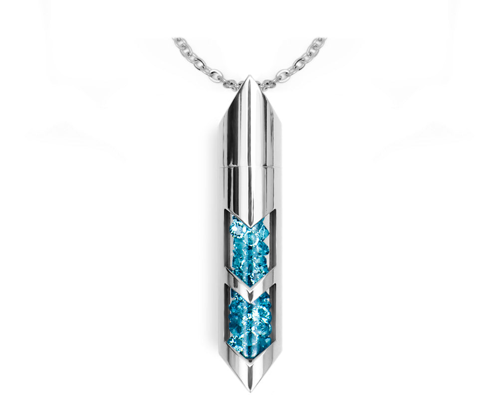 Shaker halsband - Mars, Silver
