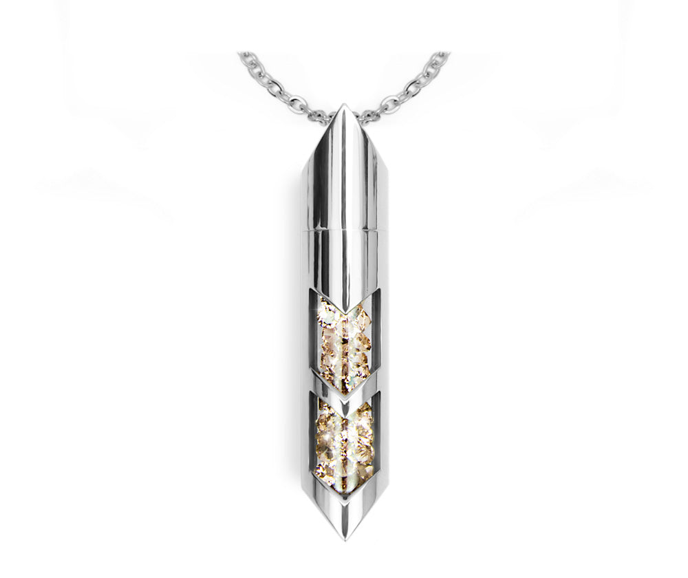 Shaker halsband - November, Silver