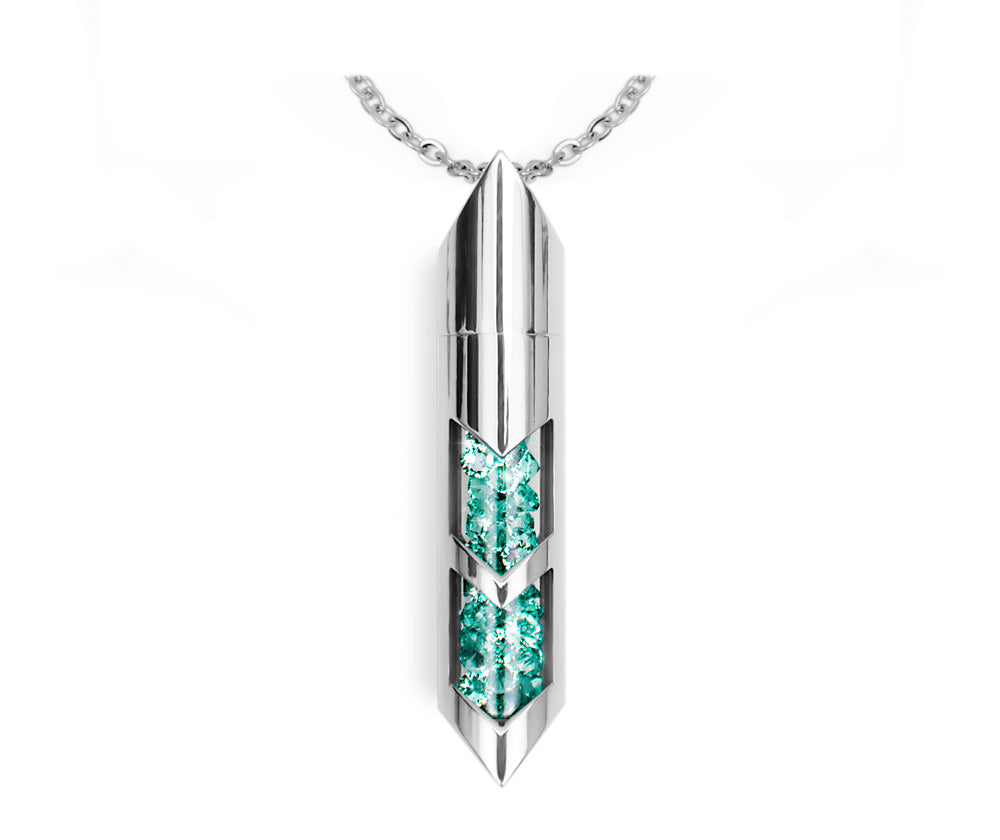 Shaker halsband - December, Silver