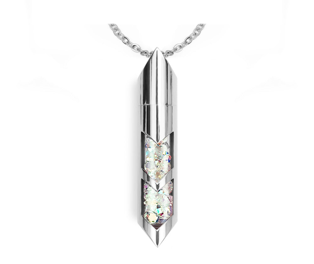 Shaker halsband - Juni, Silver