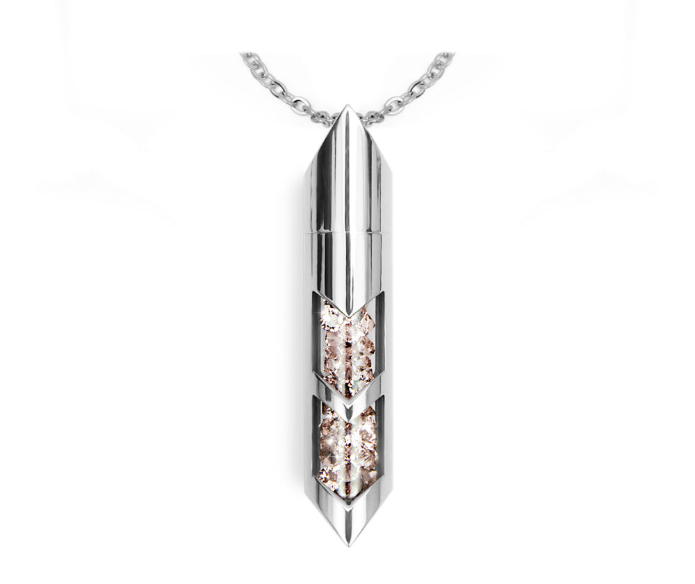 Shaker halsband - Oktober, Silver